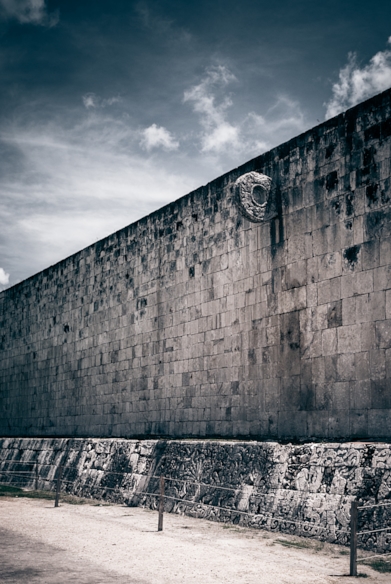 Great Ball Court East wall, Chichen Itza, Mexico