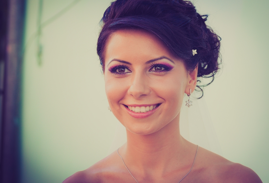 bride smiling