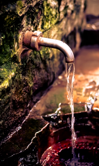 Borsec mineral water tap, Romania